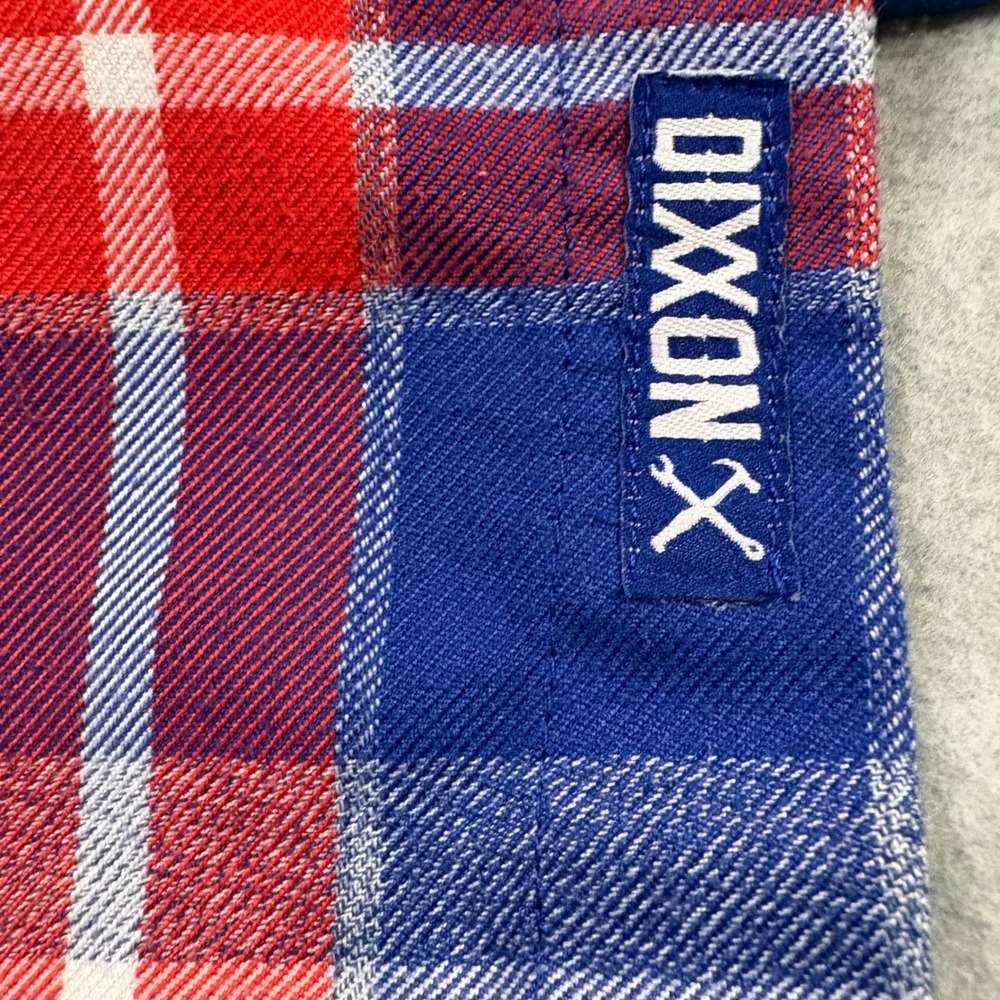 Dixxon Flannel The Red Green Show Possum Brotherhood Plaid Shirt Mens M Blue Red - Picture 5 of 13